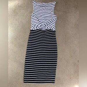 Small striped summer bodycon dress